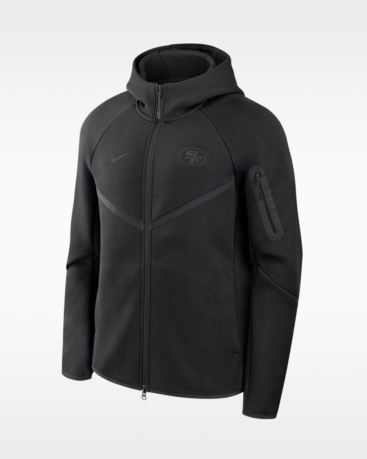 Мужская куртка San Francisco 49ers Top Billing Tech Fleece Windrunner Nike NFL Full-Zip Hooded для бега