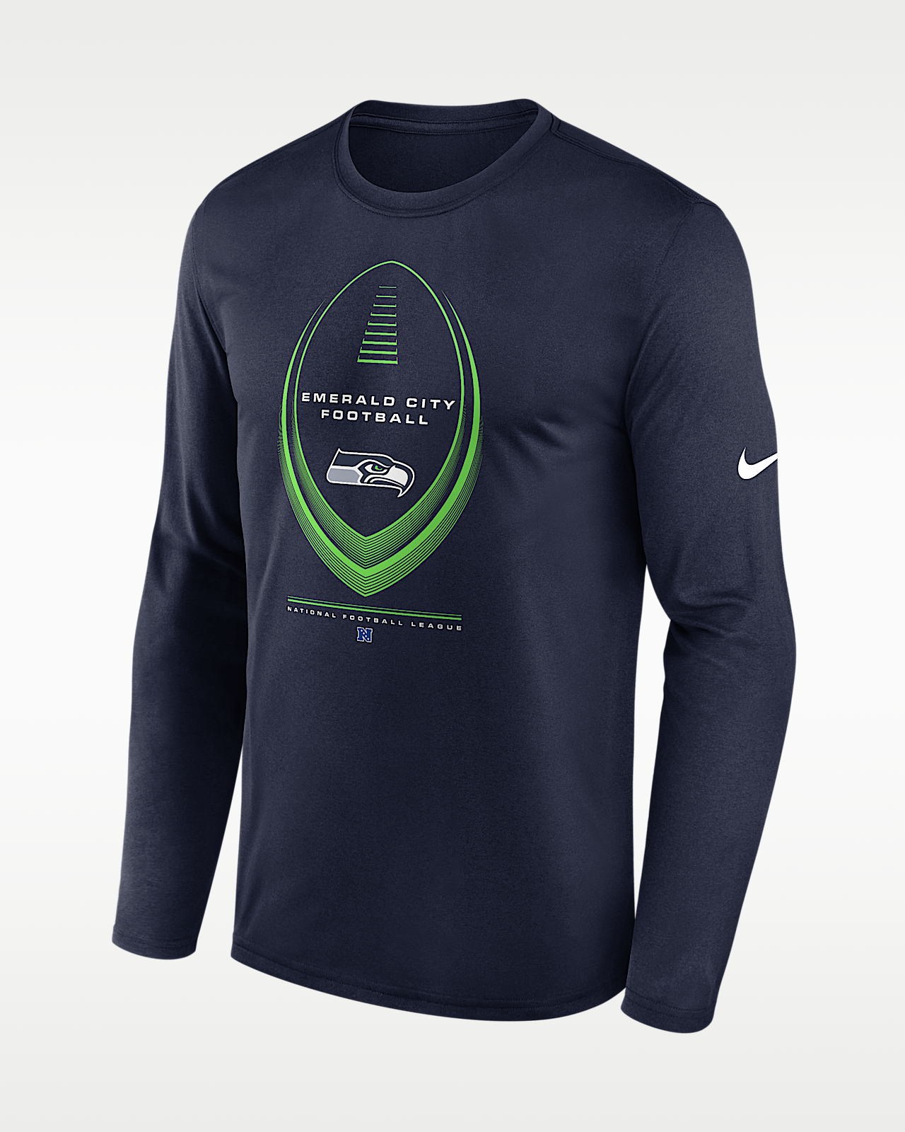 Мужская футболка Seattle Seahawks Legend Icon Nike Dri-FIT NFL Long-Sleeve