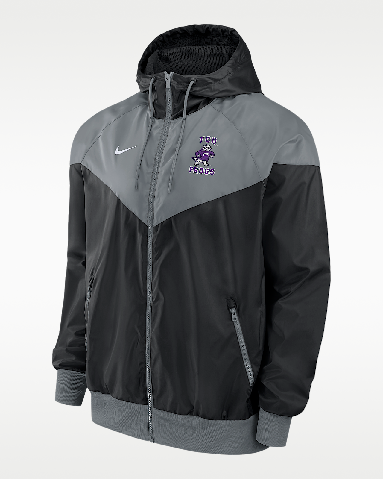 Мужская куртка TCU Horned Frogs Nike Windrunner для бега