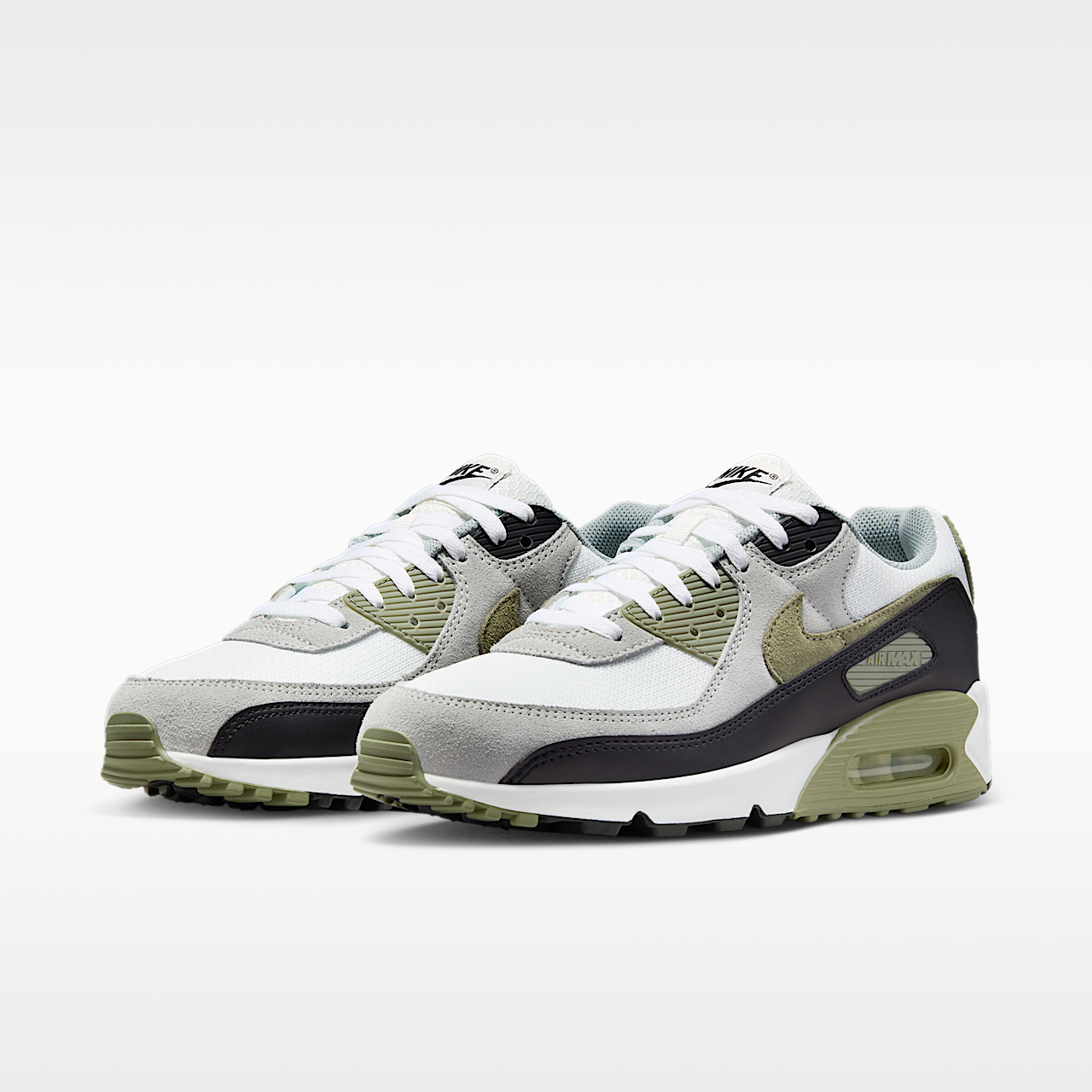 Nike Air max 90 sneaker Summit White/Light Pumice/Zwart/Silver Sage