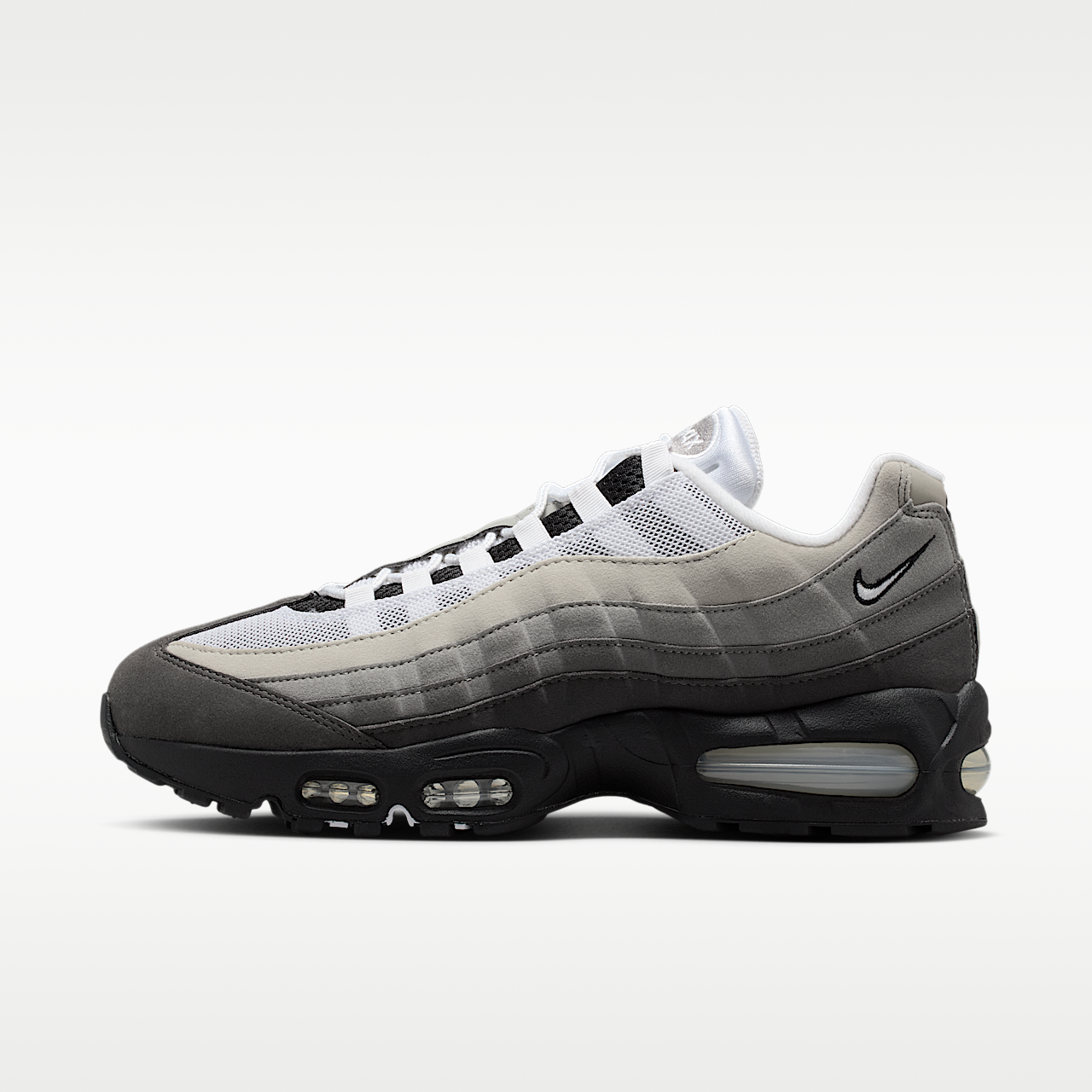 Nike Air Max 95 sneaker Zwart/Medium Ash/Dark Pewter/Wit