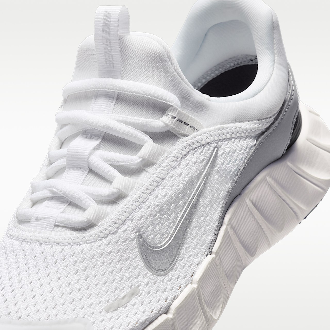 Nike Free sneaker Wit/Light Smoke Grey/Sail/Metallic Silver