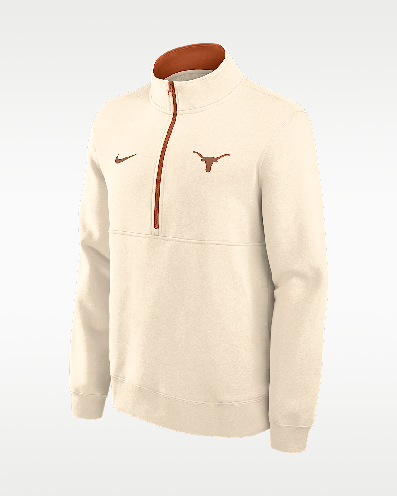 Мужские  Texas Primetime Primary Logo Nike College 1/2-Zip Crew