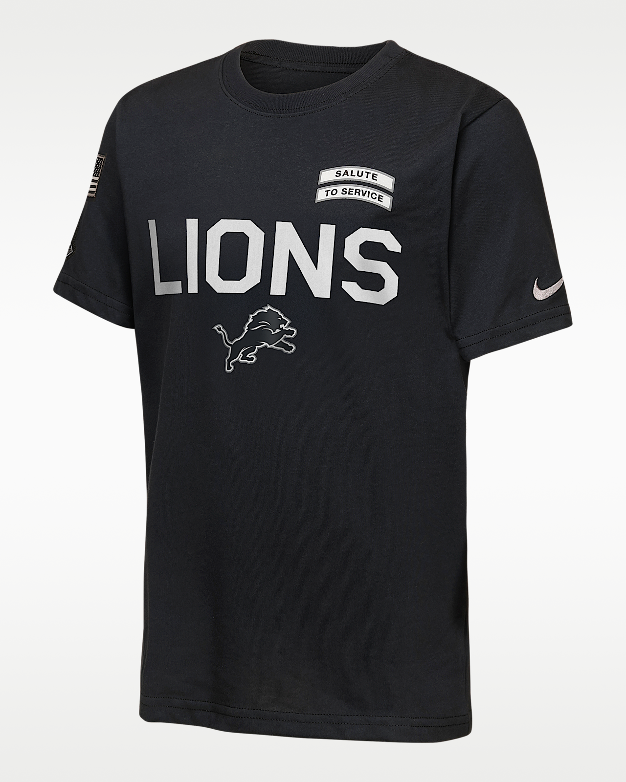 Детская футболка Detroit Lions Salute to Service Sideline Big Kids' Nike Dri-FIT NFL