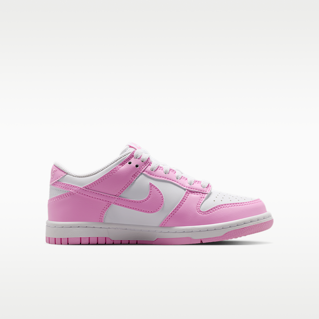 Nike Dunk Low sneaker Wit/Wit/Wit/Pink Rise