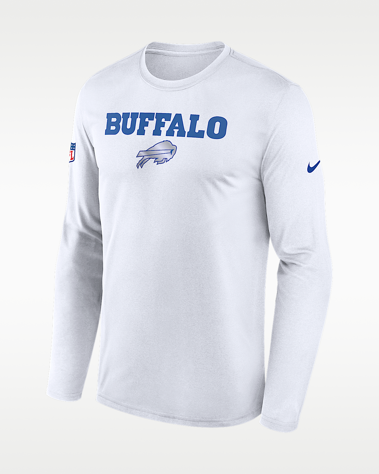 Мужская футболка Buffalo Bills Rivalries Collection Sideline Legend Nike Dri-FIT NFL Long-Sleeve