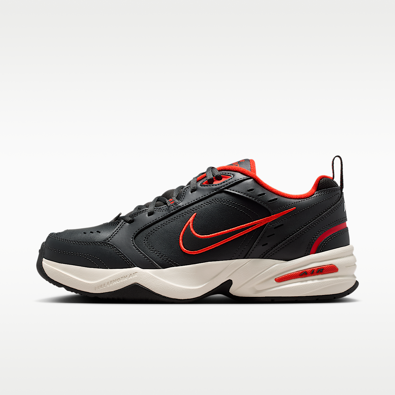 Nike Air Monarch IV (Dark Smoke Grey/Picante Red/Pale Ivory/Black)