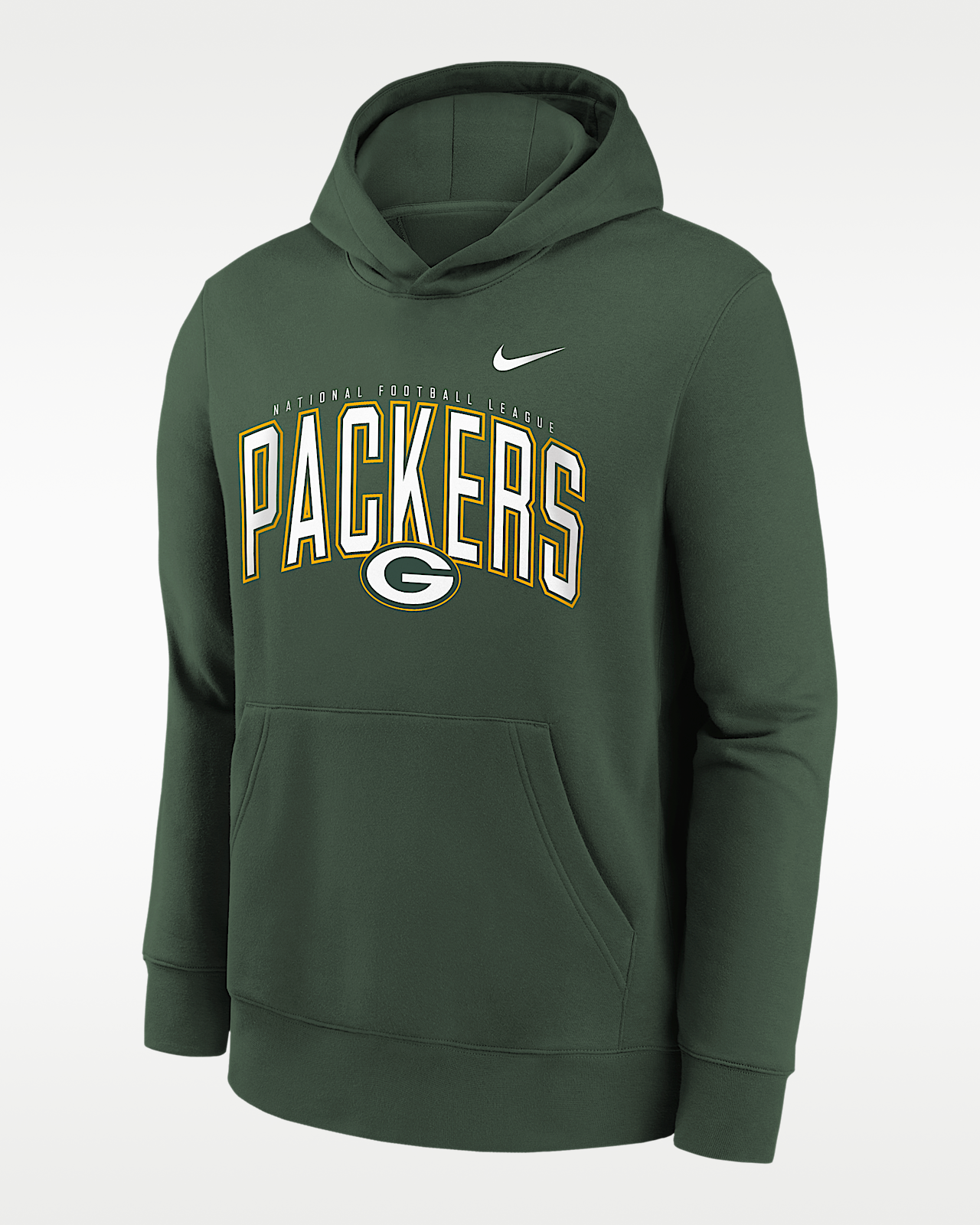 Детские  Green Bay Packers Essentials Club Logo Arch Big Kids' Nike NFL Pullover Crew
