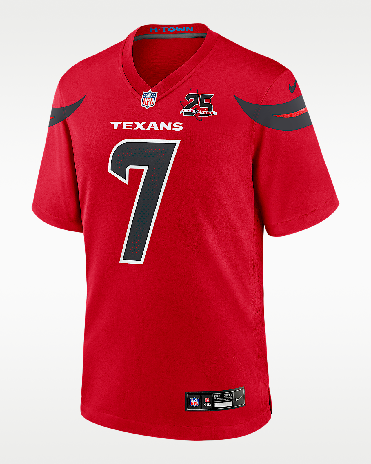 Мужские джерси C.J. Stroud Houston Texans 25th Season Nike NFL Game Jersey