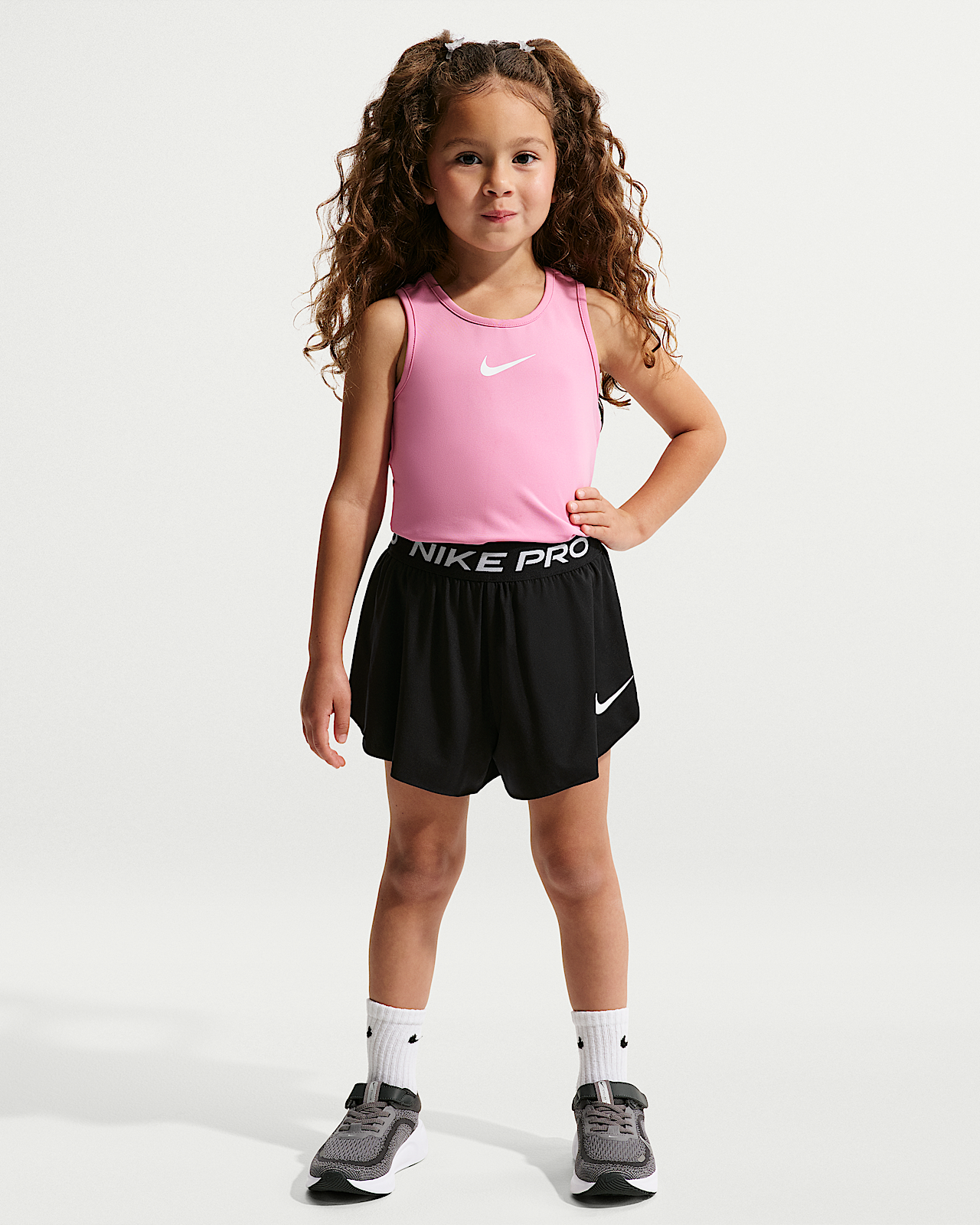 Детские шорты Nike Pro Little Kids' Dri-FIT 2-in-1 Shorts