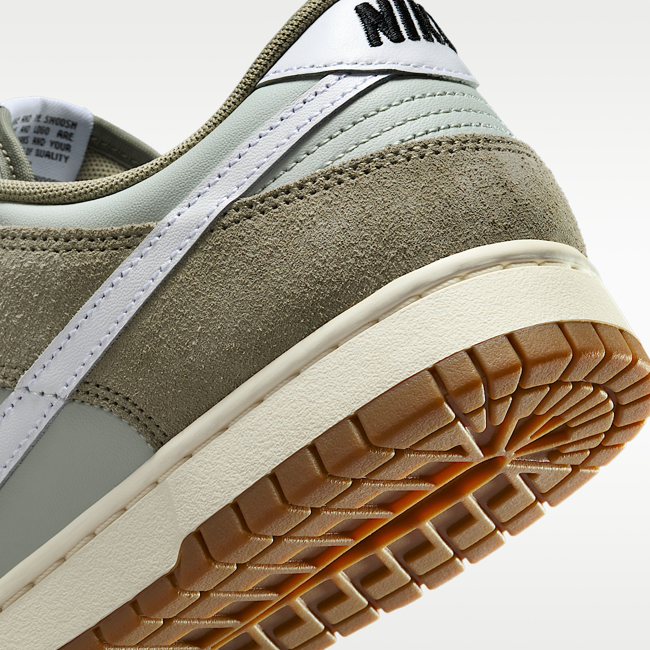 Nike Dunk Low sneaker Light Silver/Light Army/Sail/Wit