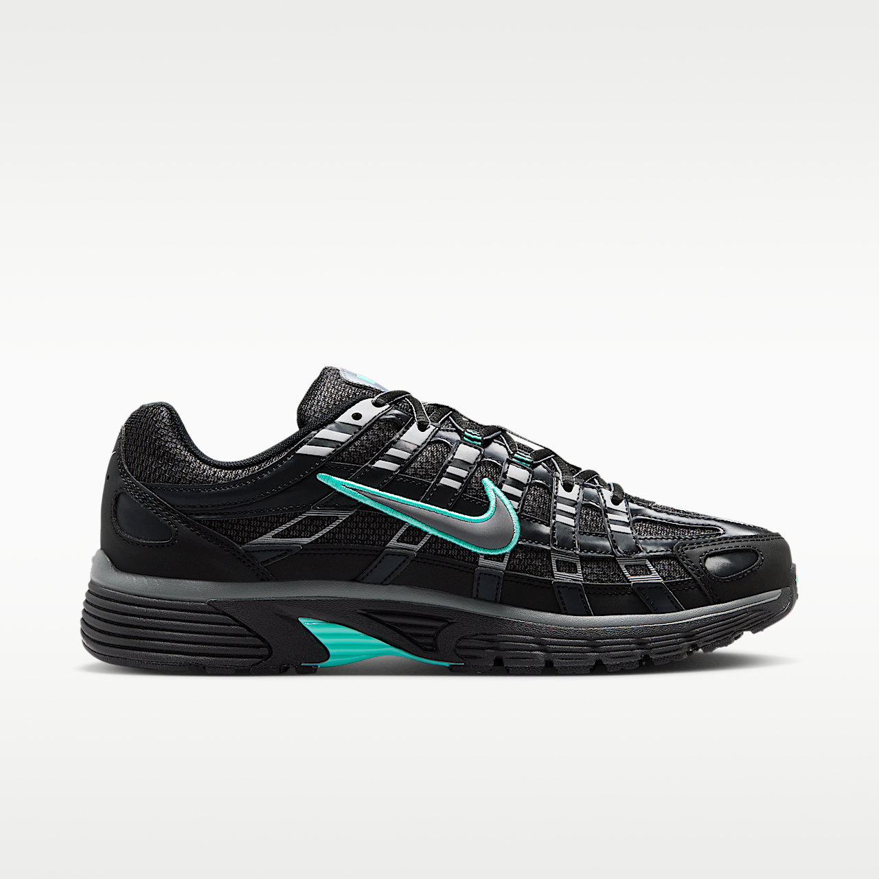 Nike P-6000 sneaker Zwart/Hyper Turquoise/Cool Grey/Metallic Cool Grey
