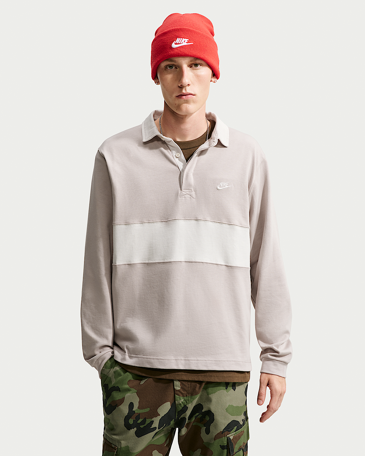 Мужские  Nike Club Long-Sleeve Rugby Top