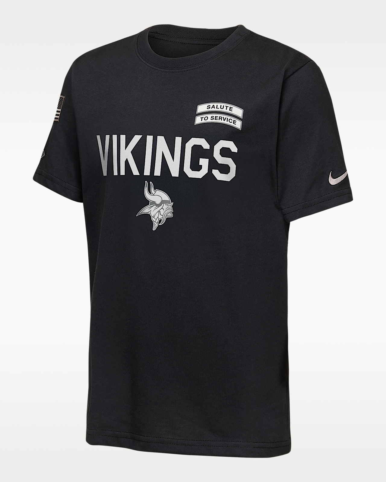 Детская футболка Minnesota Vikings Salute to Service Sideline Big Kids' Nike Dri-FIT NFL