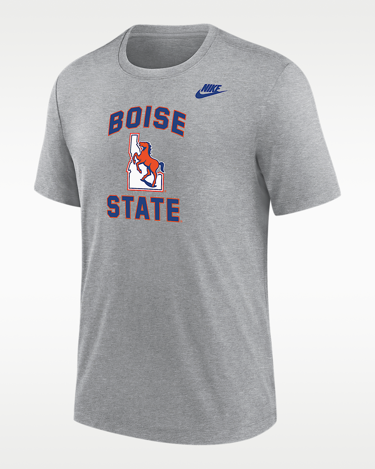 Мужская футболка Boise State Broncos Nike Football Tri-Blend для футбола