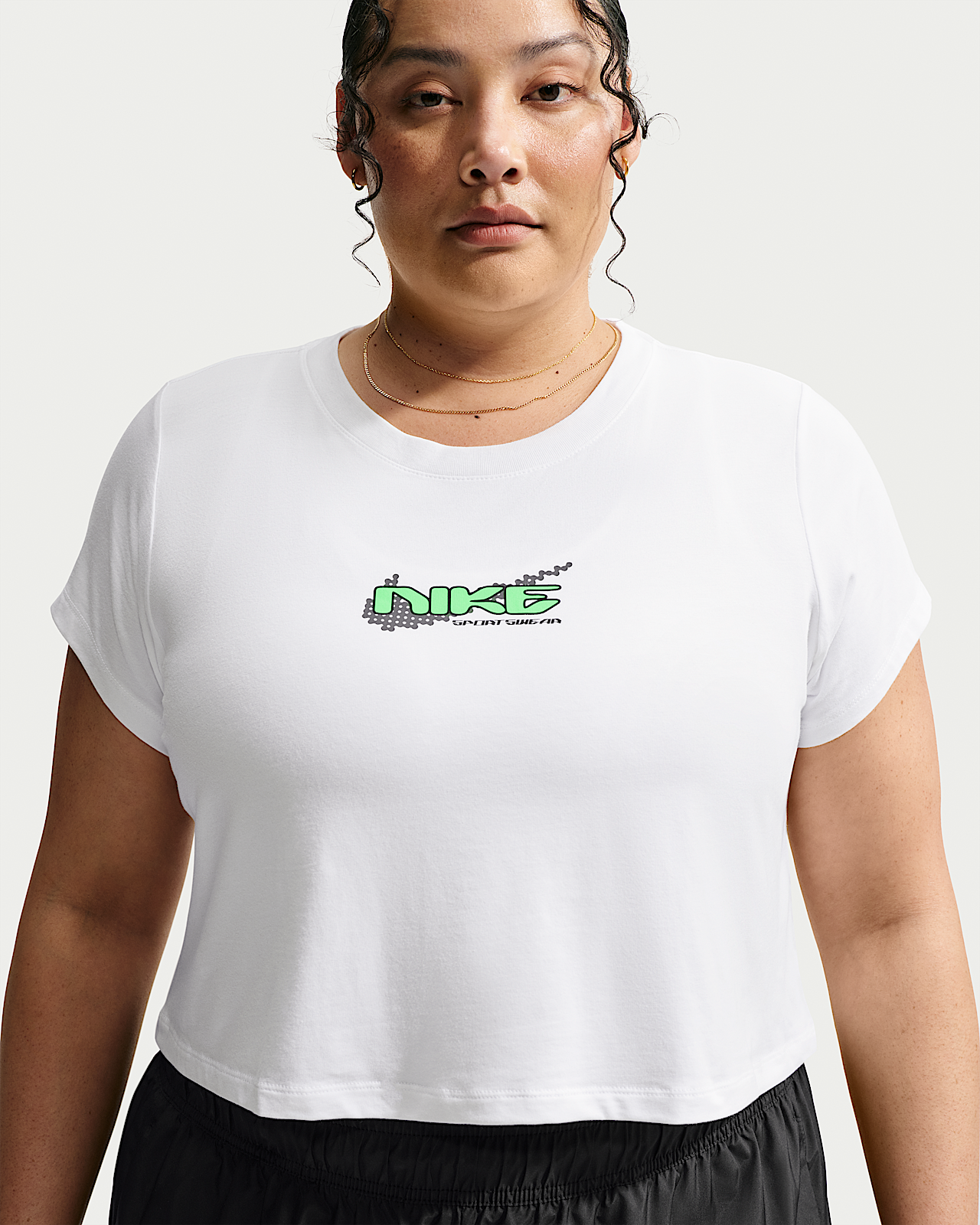 Женская футболка Nike Sportswear Chill Knit Slim Cropped (Plus Size)