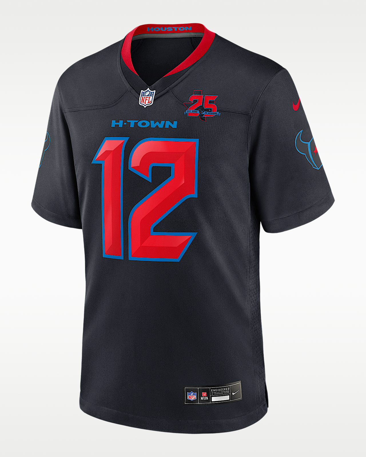 Мужские джерси Nico Collins Houston Texans 25th Season Nike NFL Game Jersey