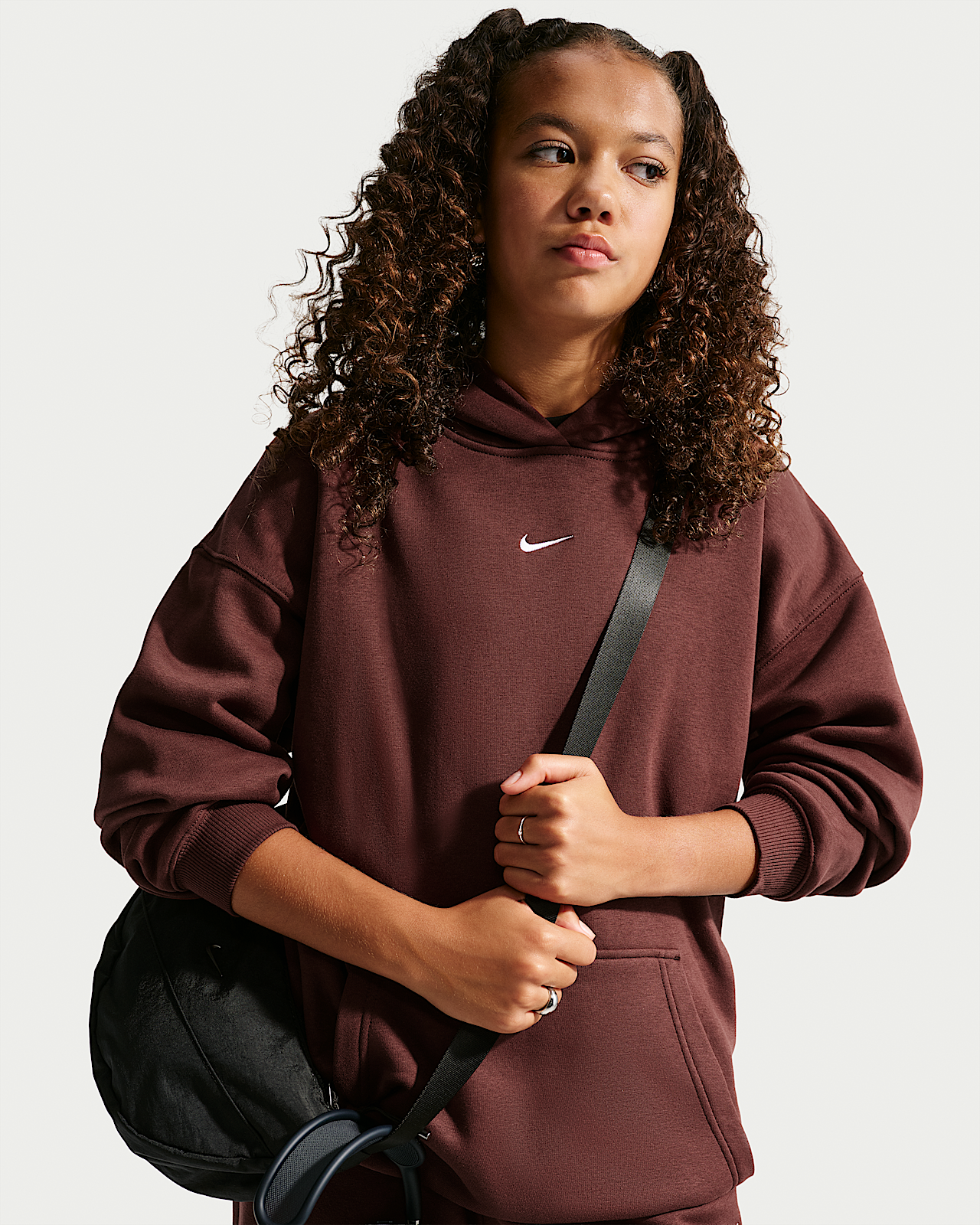 Детское худи Nike Sportswear Studio Fleece Girls' Oversized Pullover Hoodie