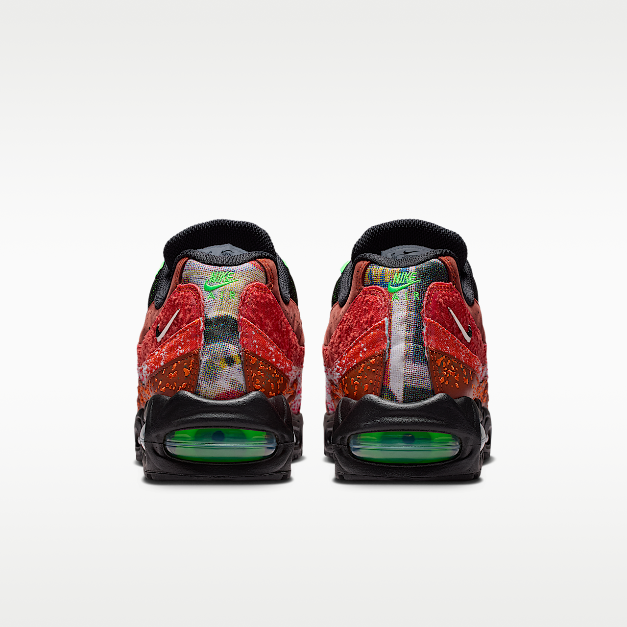 Nike Air Max sneaker Cinnamon/Zwart/Voltage Green/Metallic Silver
