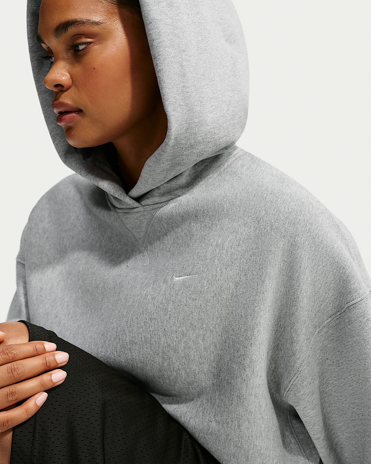 Женское худи Nike Studio Fleece Heavyweight Oversized Pullover Hoodie