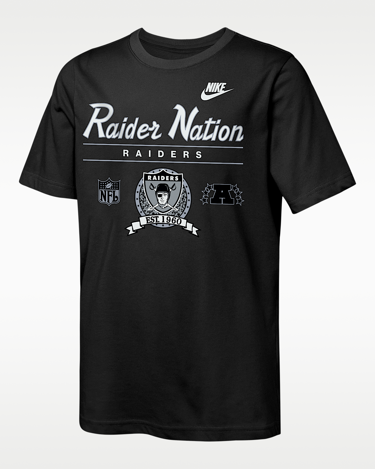 Детская футболка Las Vegas Raiders Rewind Hometown Slub Big Kids' Nike Dri-FIT NFL