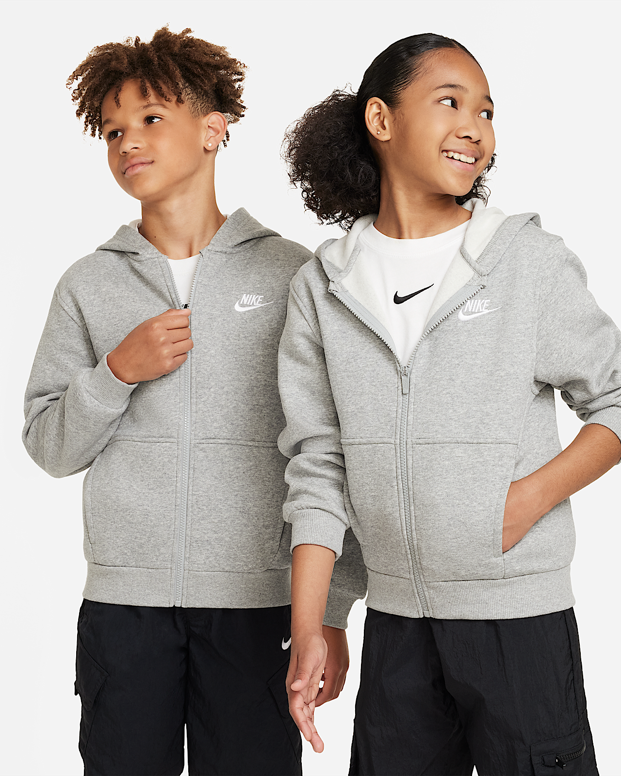 Детское худи Nike Sportswear Club Big Kids' Fleece Full-Zip Hoodie