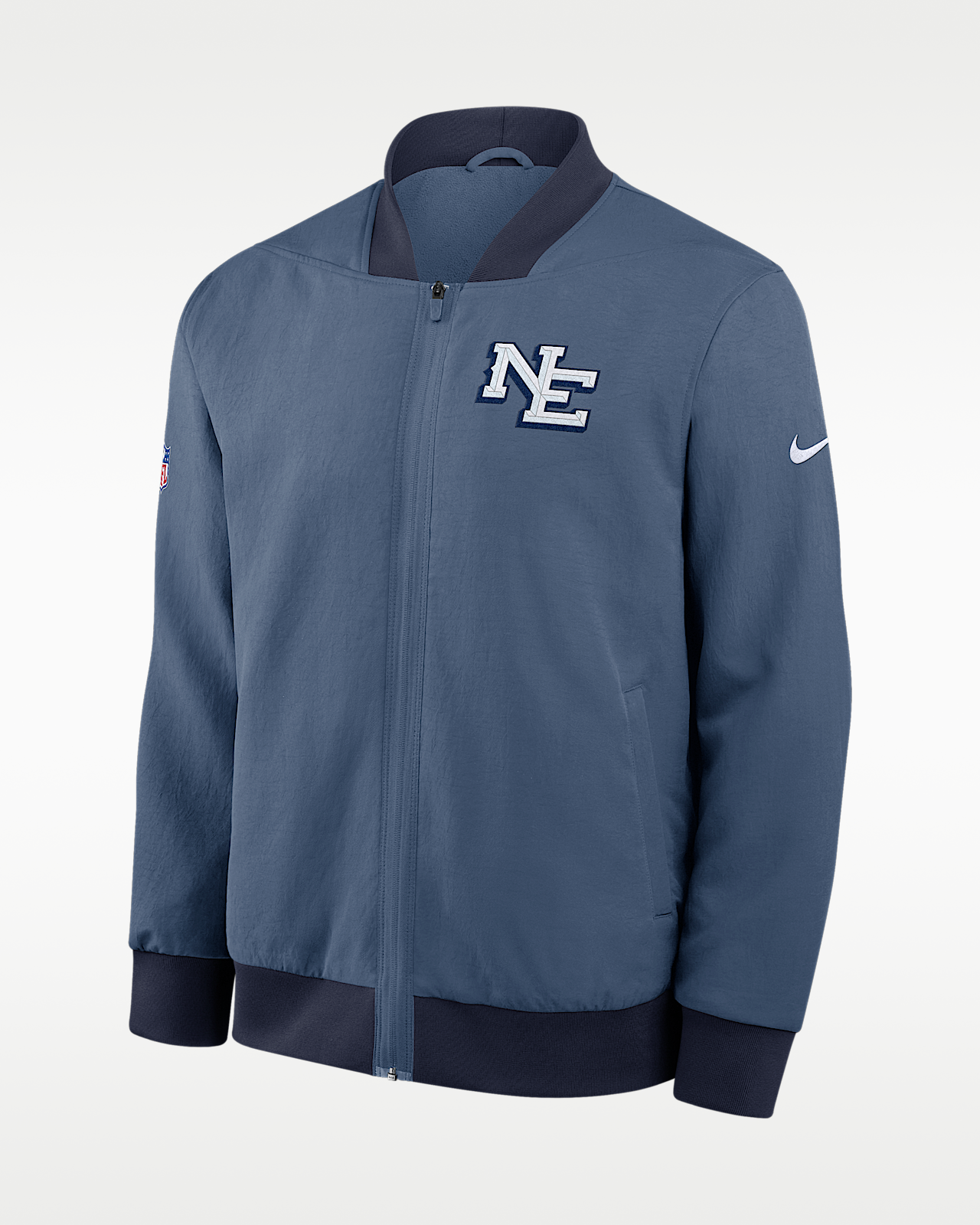Мужская куртка New England Patriots Rivalries Collection Sideline Nike NFL Full-Zip Bomber