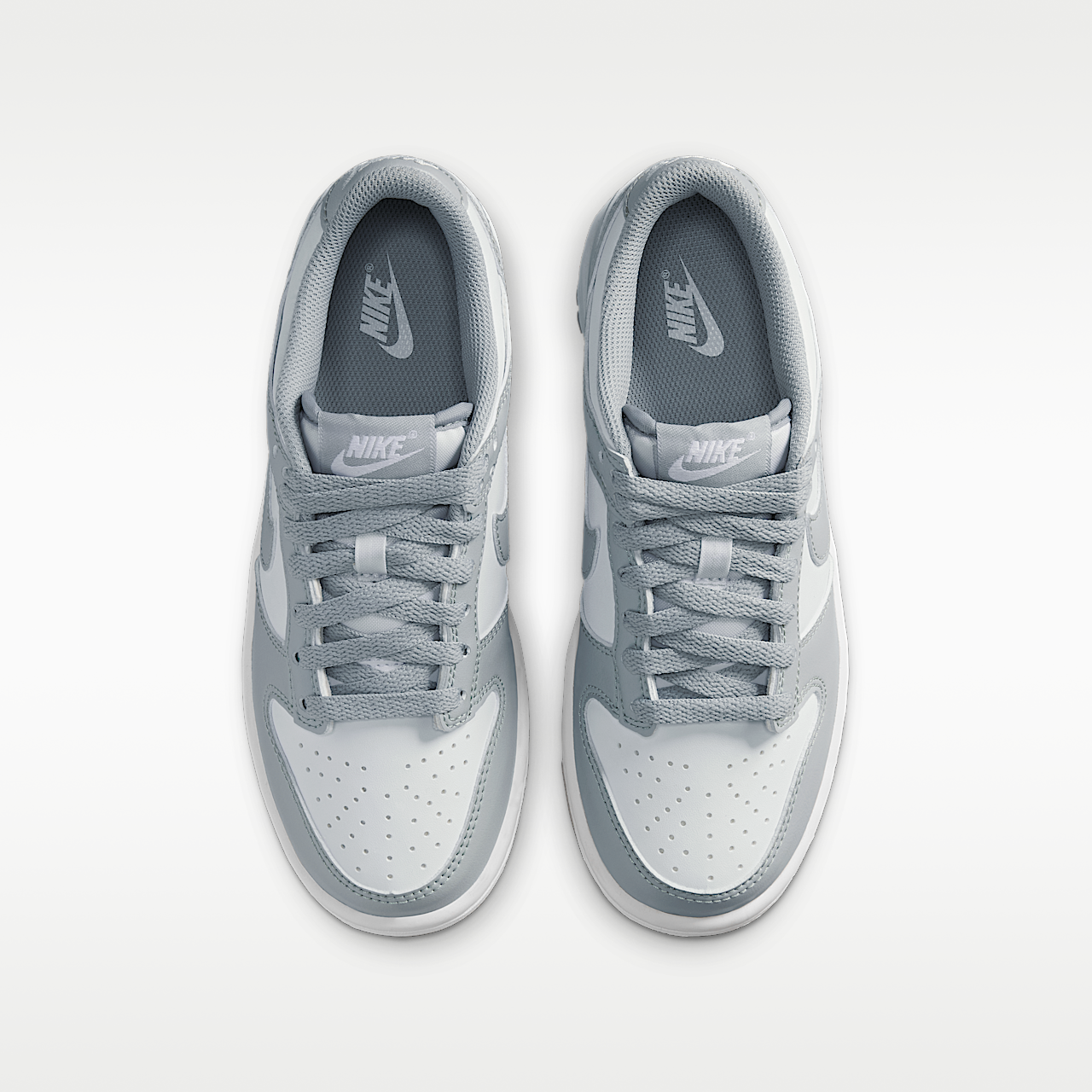Nike Dunk Low sneaker Wit/Wit/Light Smoke Grey