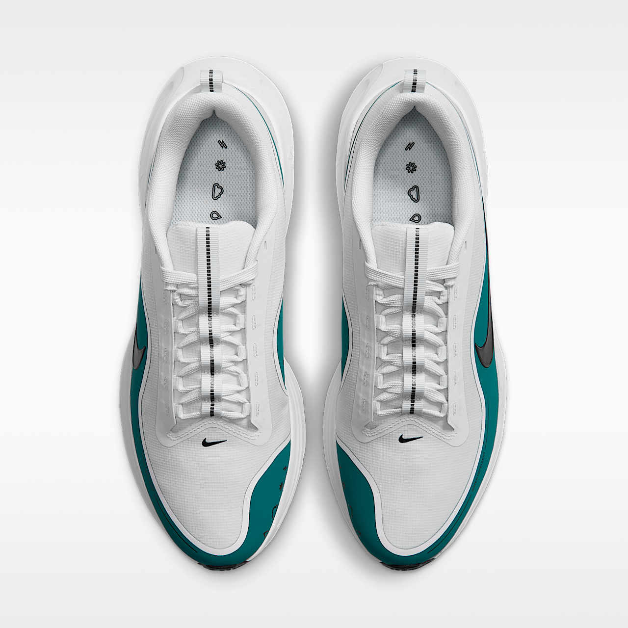 Nike  sneaker Off White/Bright Spruce/Metallic Silver/Zwart