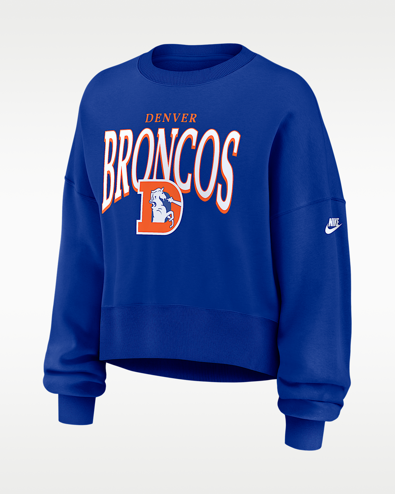 Женские  Denver Broncos Rewind Phoenix Nike NFL Oversized Pullover Crew