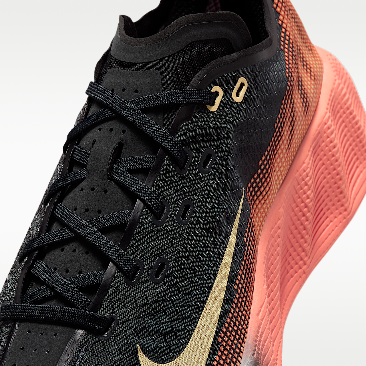 Nike  sneaker Off Noir/Zwart/Turf Orange/Tangerine Tint
