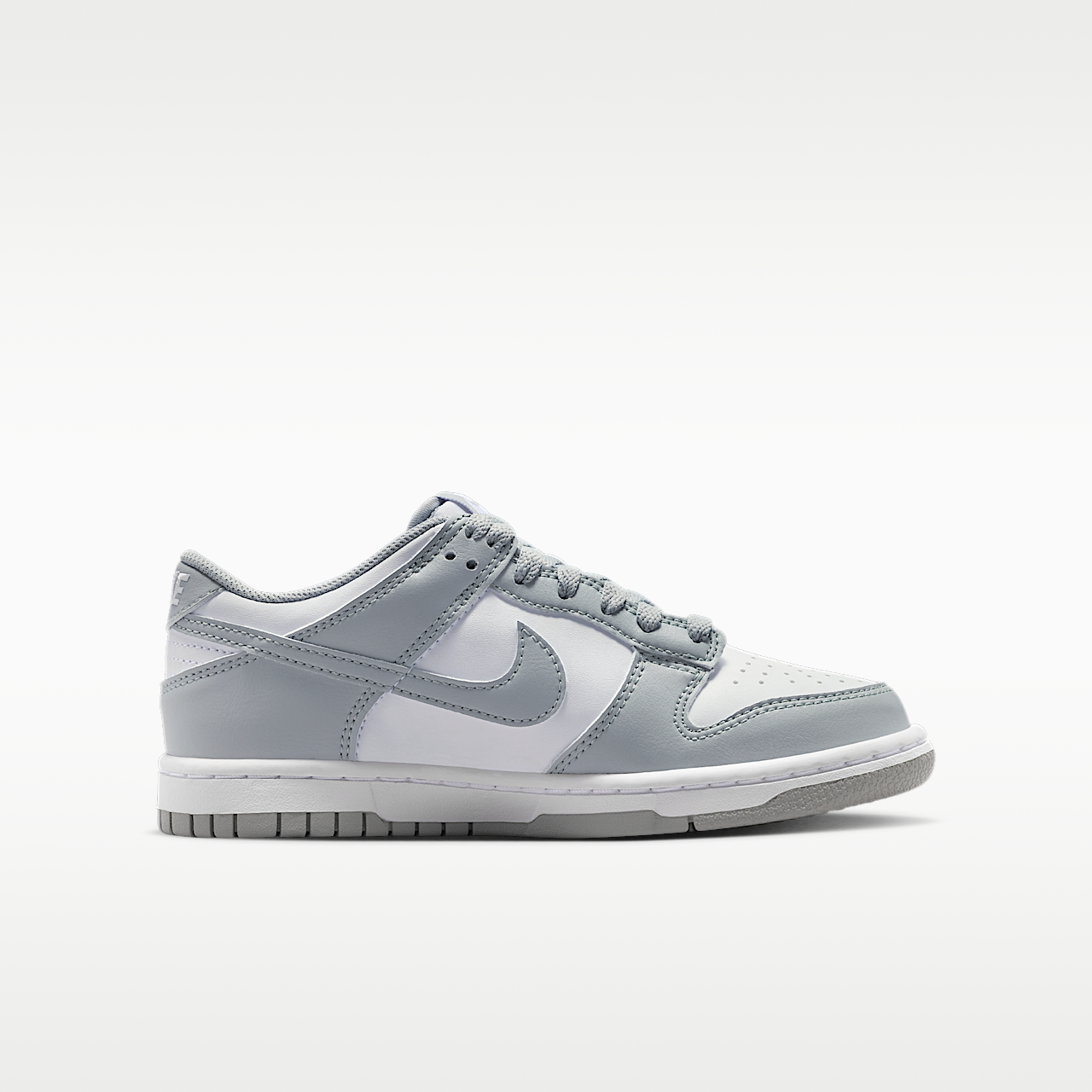 Nike Dunk Low sneaker Wit/Wit/Light Smoke Grey