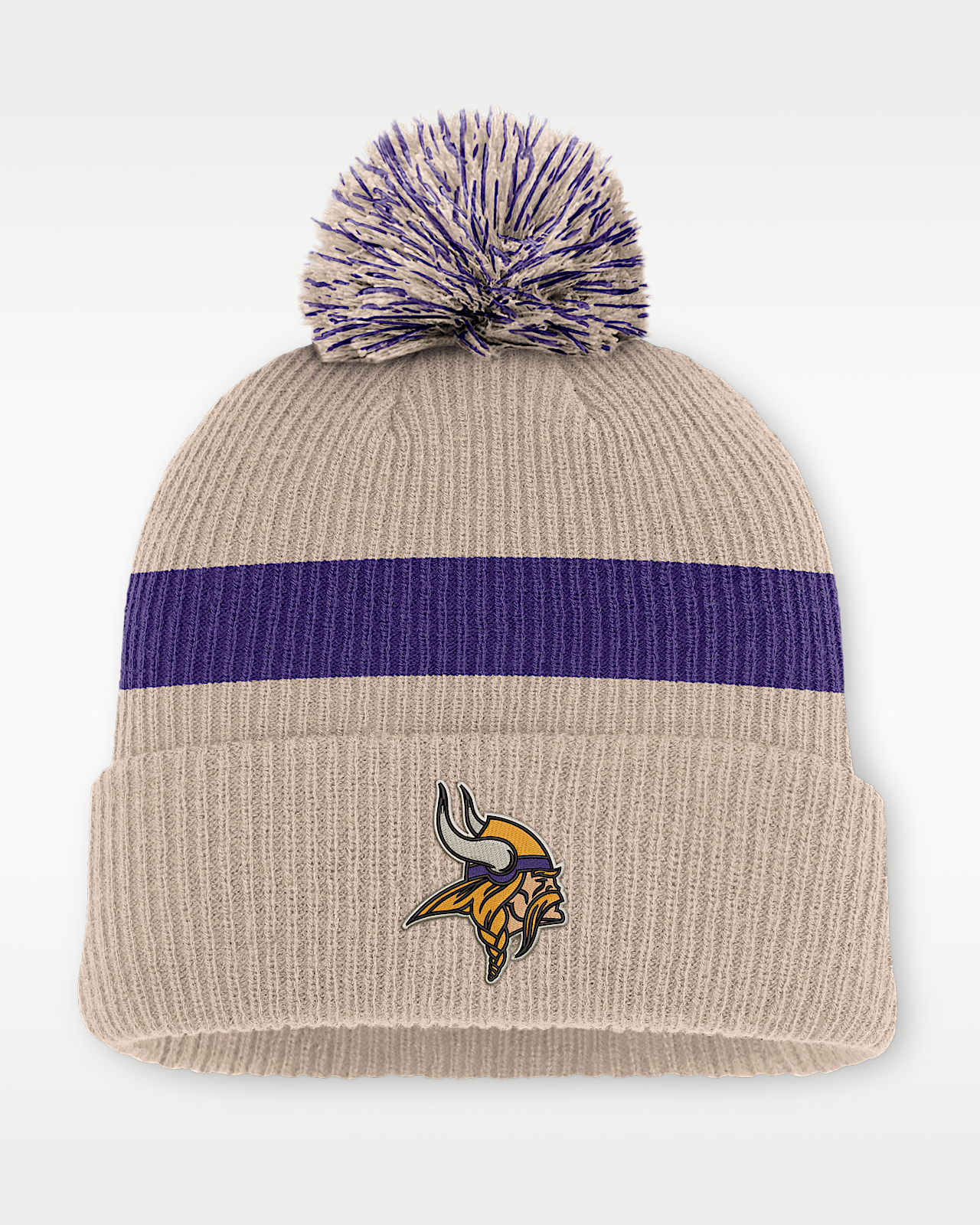 Мужские  Minnesota Vikings Rewind Peak Nike NFL Cuffed Pom Beanie