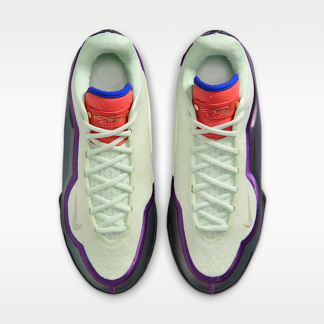 Nike LeBron sneaker Volt Tint/Zwart/Magic Ember/Meerkleurig