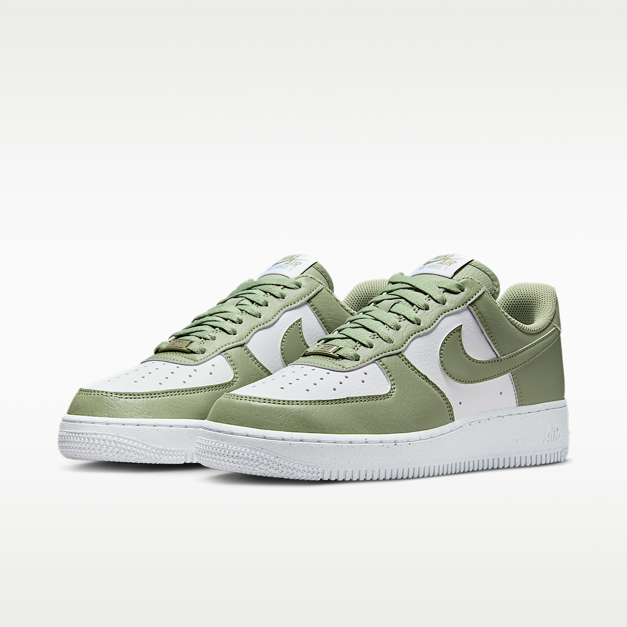 Nike Air Force 1 sneaker Wit/Wit/Oil Green