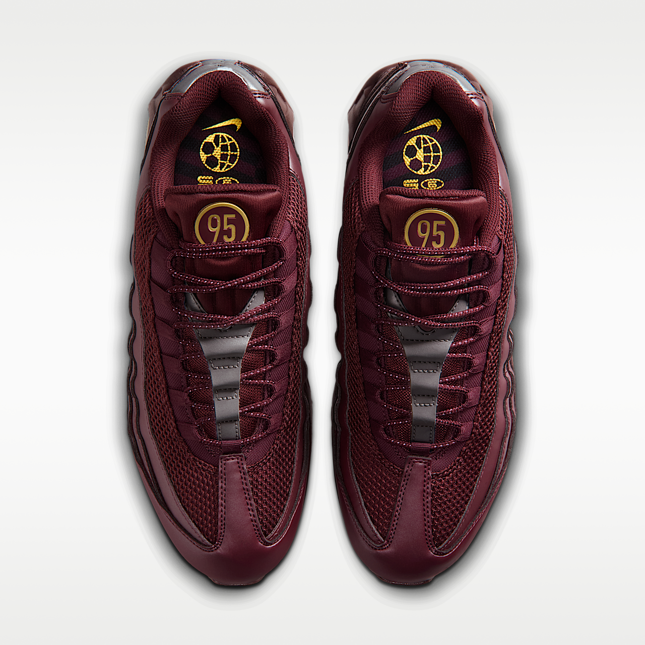 Nike Air Max sneaker Burgundy Crush/Zwart/Metallic Silver/Metallic Gold