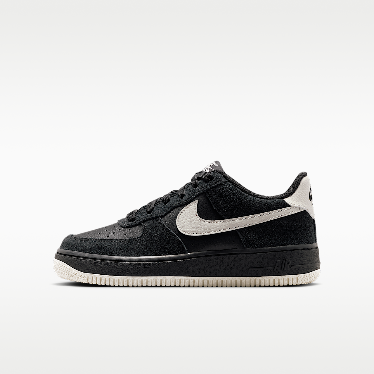 Nike Air Force 1 sneaker Zwart/Light Bone