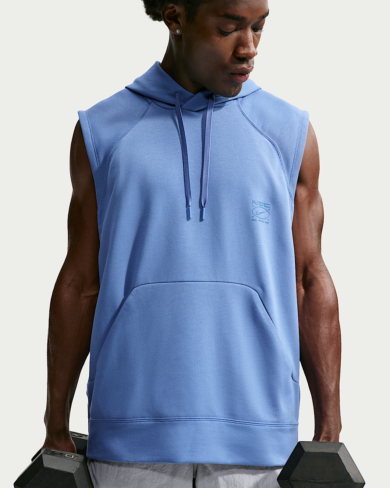 Мужское худи Nike N.A.C. Dri-FIT Fleece Sleeveless Training Hoodie для тренировок
