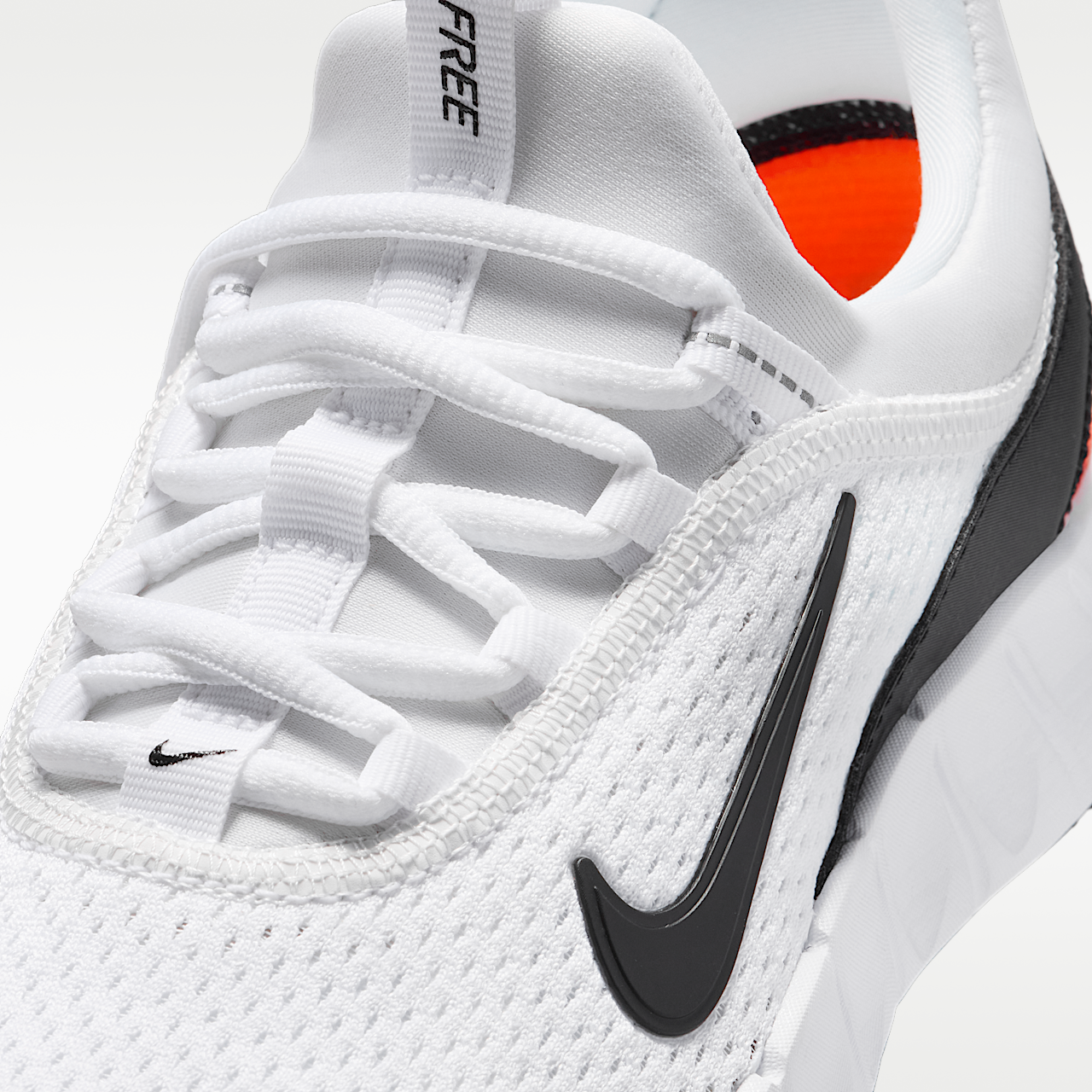 Nike Free sneaker Wit/Safety Orange/Zwart