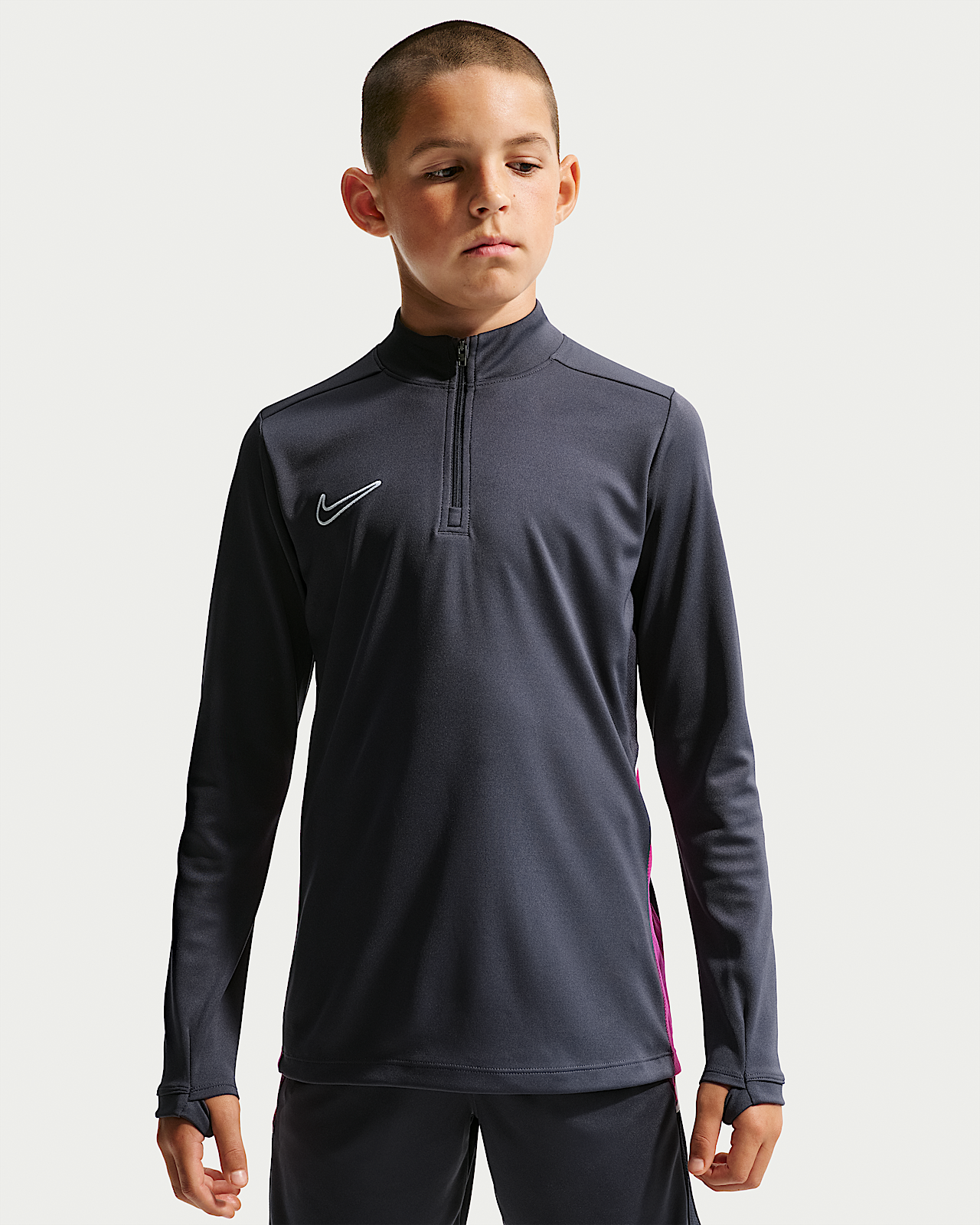 Детские  Nike Academy Big Kids' Dri-FIT Long-Sleeve 1/4-Zip Soccer Drill Top