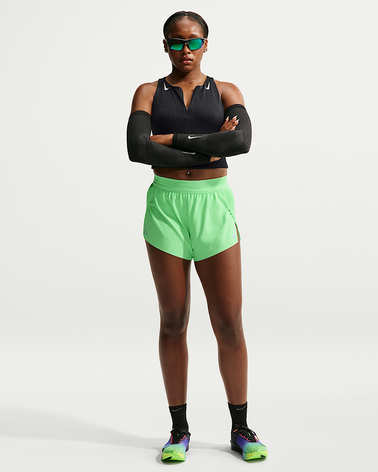Женские шорты Nike AeroSwift Dri-FIT ADV Mid-Rise 3" Brief-Lined Shorts для бега