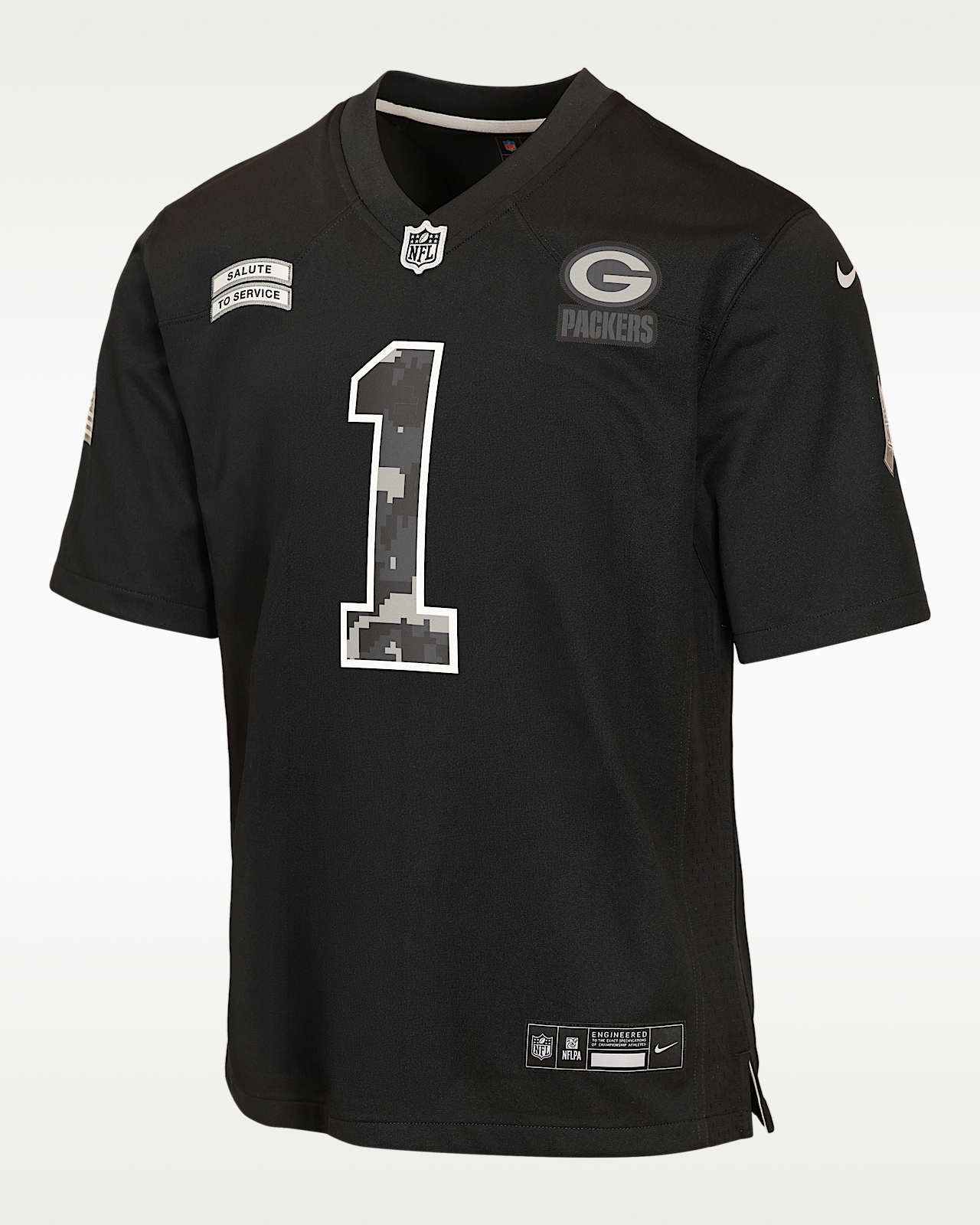 Детские джерси Micah Parsons Green Bay Packers Salute to Service Big Kids' Nike NFL Game Jersey