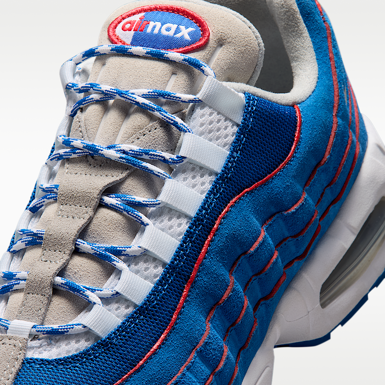 Nike Air Max sneaker Blue Sapphire/Wit/Light Smoke Grey/Metallic Silver