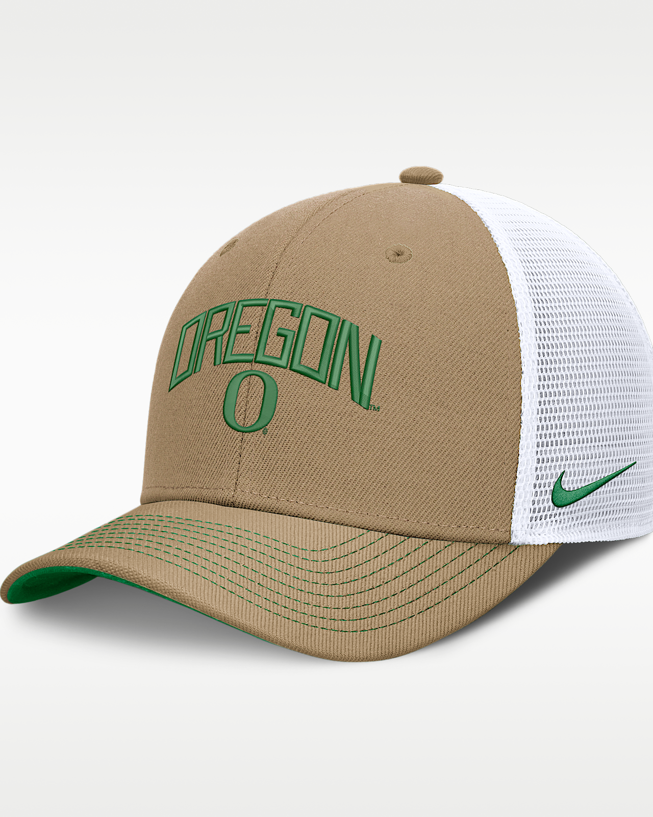 Женские  Oregon Primetime Arched Nike Dri-FIT College Trucker Adjustable Hat