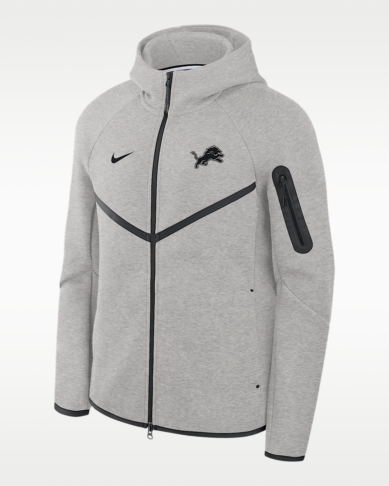 Мужская куртка Detroit Lions Top Billing Tech Fleece Windrunner Nike NFL Full-Zip Hooded для бега