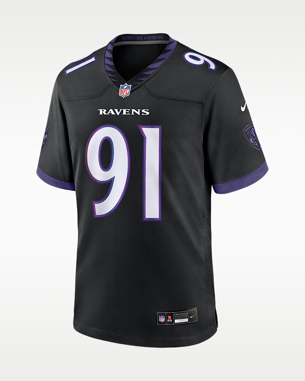 Мужские джерси Trey Hendrickson Baltimore Ravens Nike NFL Game Jersey