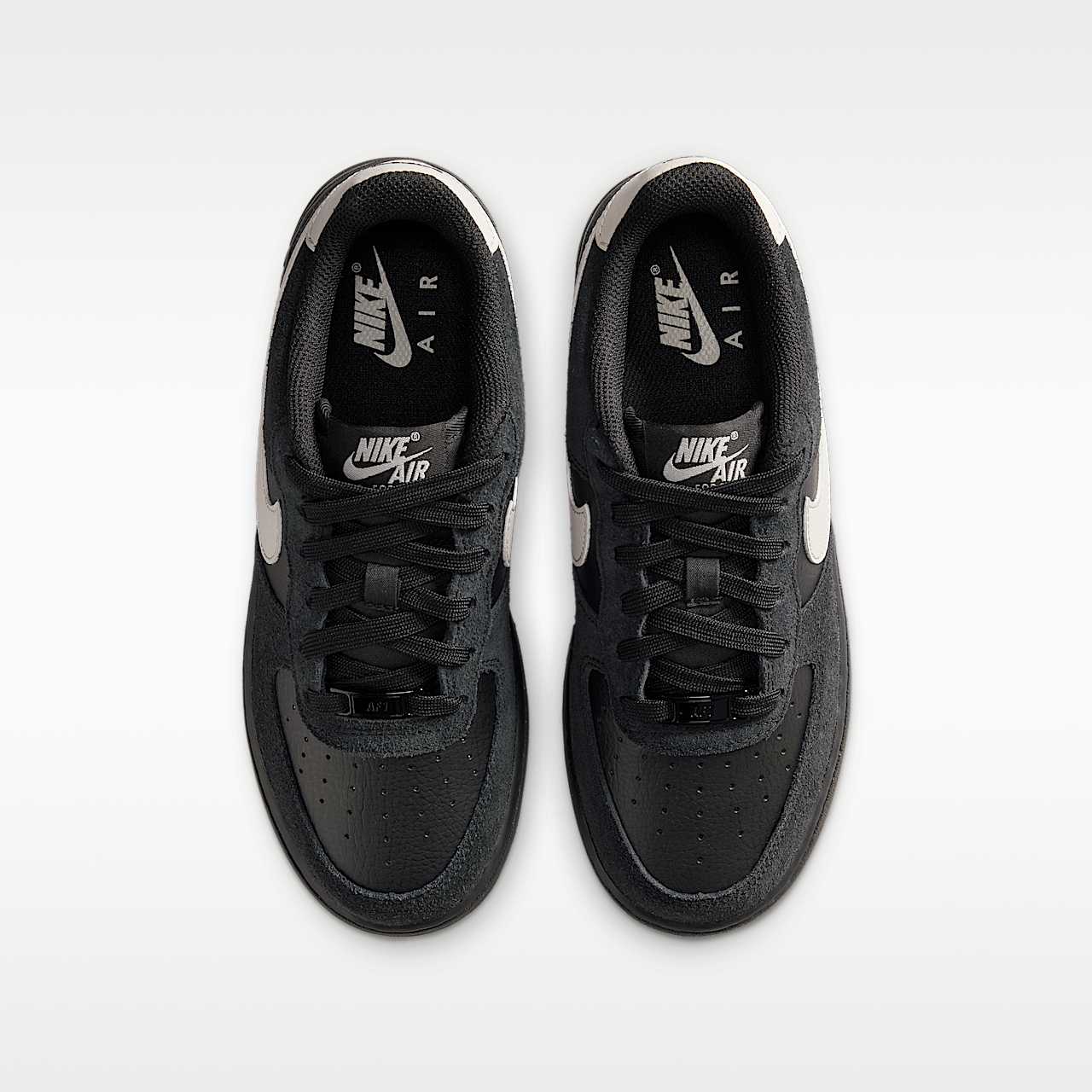 Nike Air Force 1 sneaker Zwart/Light Bone