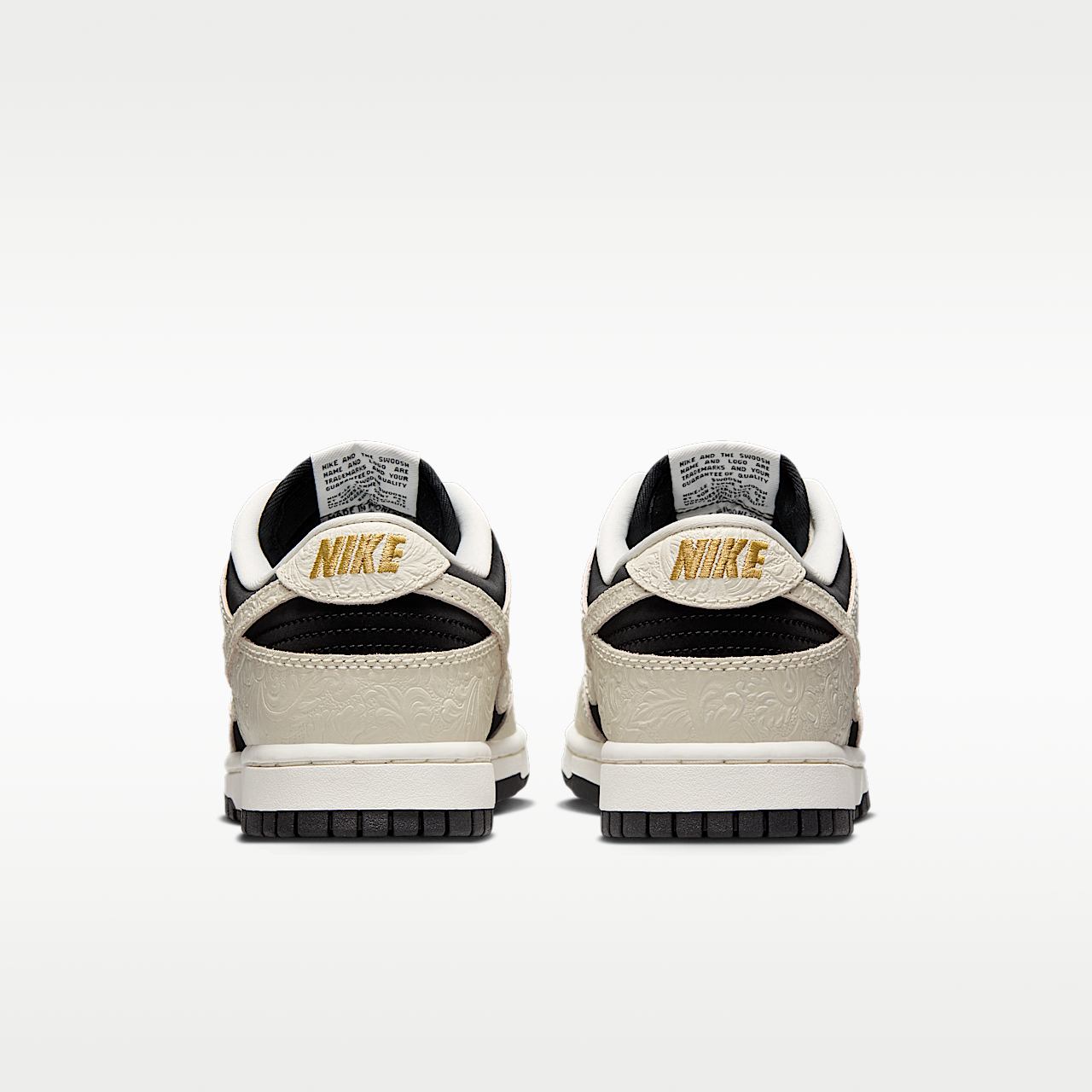 Nike Dunk Low sneaker Zwart/Sail/Metallic Gold/Sail
