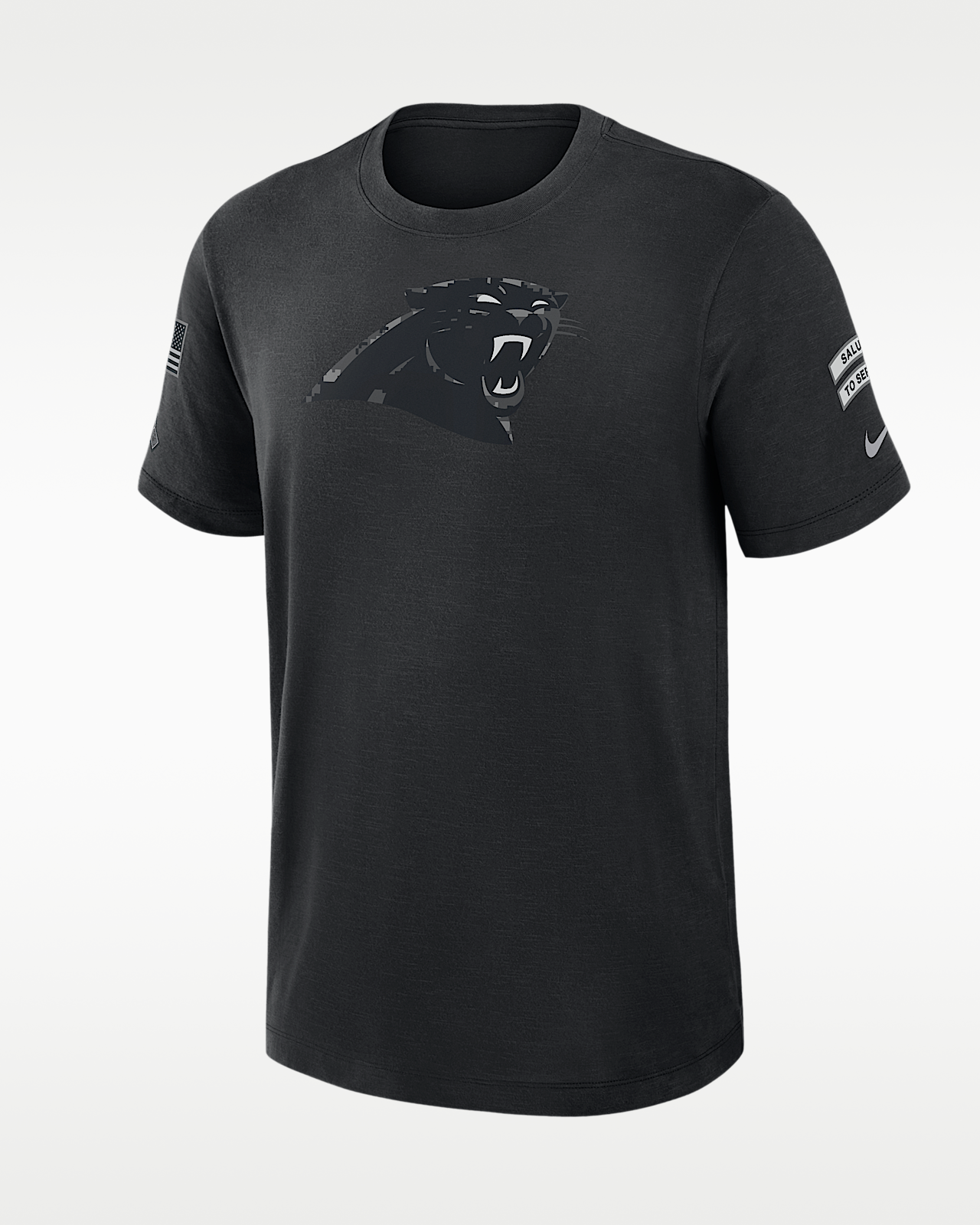 Мужская футболка Carolina Panthers Salute to Service Slub Nike Dri-FIT NFL