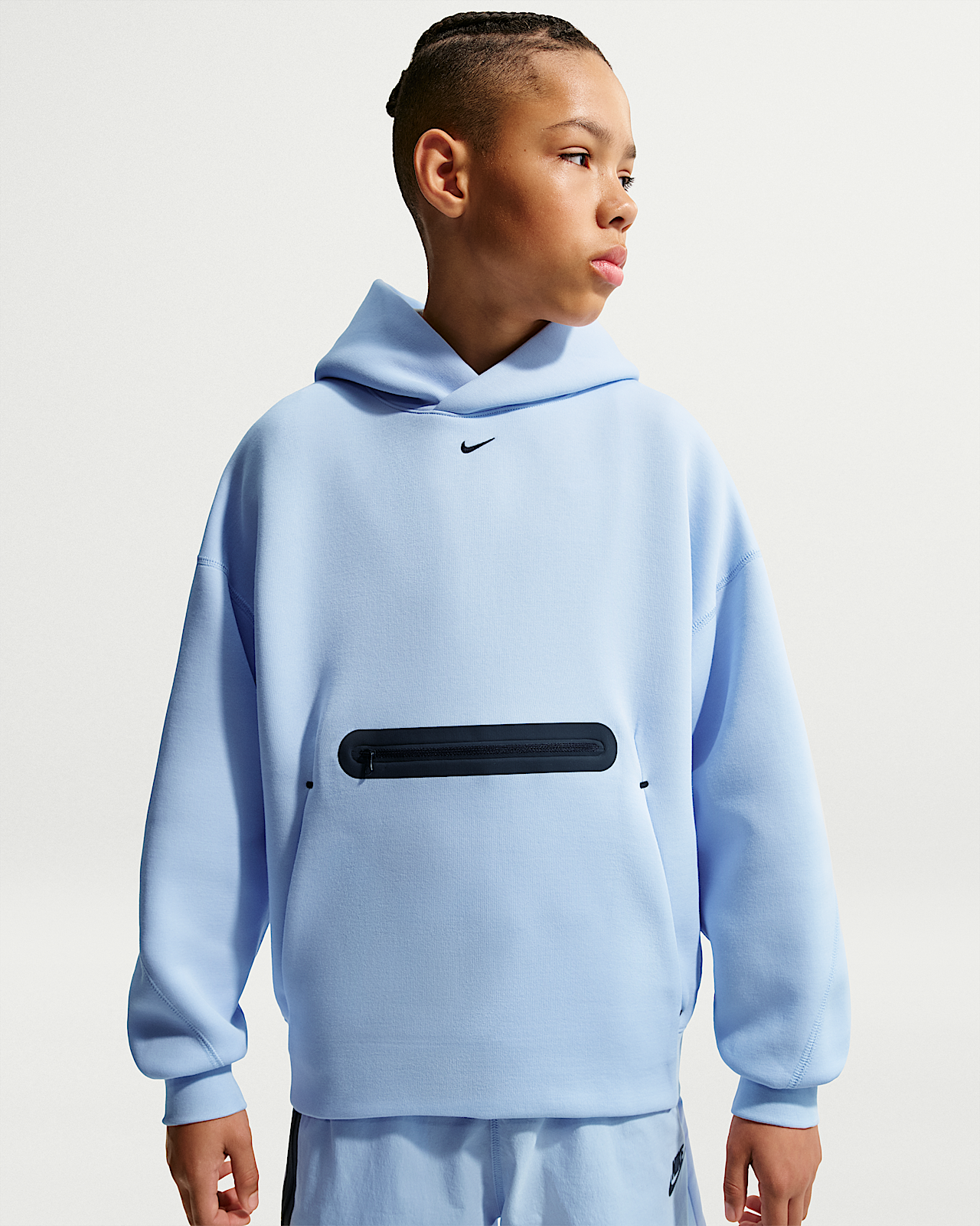 Детское худи Nike Sportswear Tech Fleece Big Kids' (Boys') Oversized Pullover Hoodie